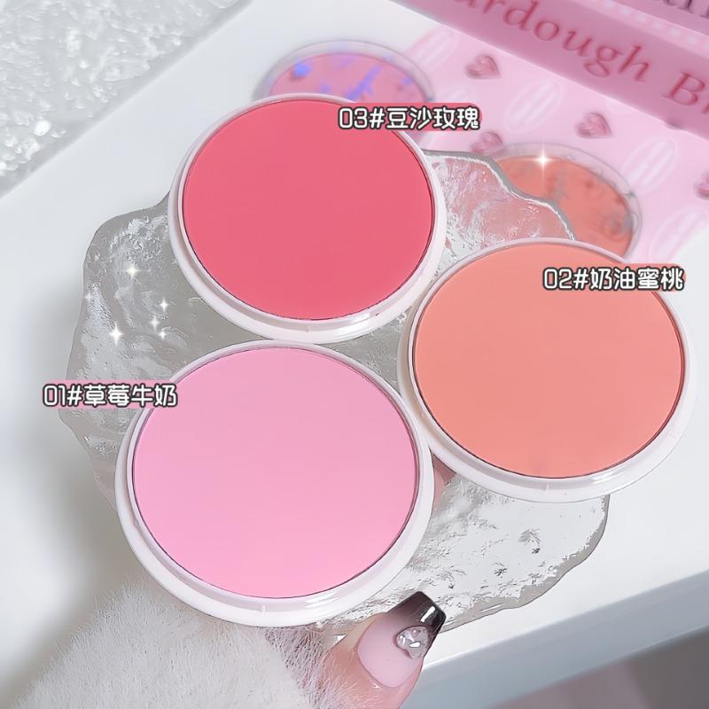 Korean Style Matte Single Color Blush For Natural Complexion
