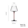Shangqi H250 Red Stem Black Base Wine Glass Set