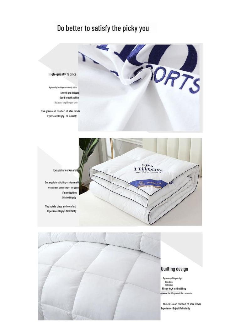 Yueji Mei Down Alternative Winter Quilt - Luxury Five-Star Hotel Comfort for All Seasons