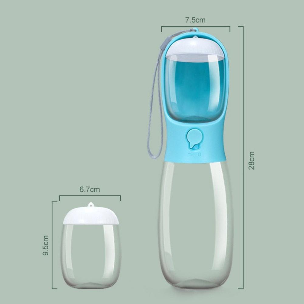 Dog Water Bottle with Food Container Travel Puppy Water Bowl Portable Pet Dispenser