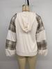 Yiyi Women's Plaid Patchwork Round Neck Pullover Sweatshirt - Autumn 2025 Edition