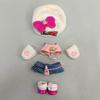 20CM Cotton Doll Rompers Cartoon Plush Doll Replacement Outfit Playing House Accessories Mini Clothes