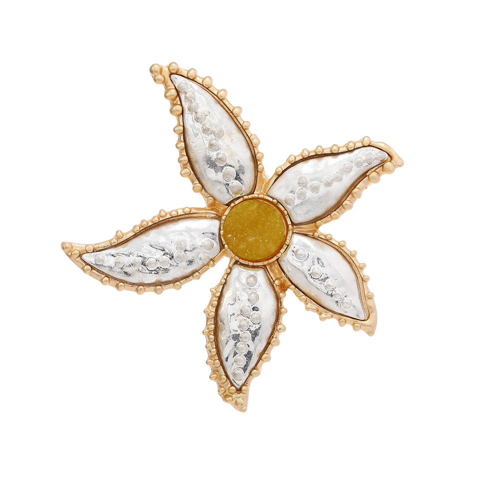 Vintage Damen Kreative Mittlere Seestern Muschel Perle Kristall Broschen Exquisite Klassische Dame Meerestier Strass Abzeichen Anstecknadel Geschenk