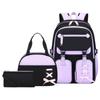3 stuks rugzakset voor basisschoolleerlingen lunchtas kind potloodtas middelbare schooltas voor meisje tiener reizen schooltas