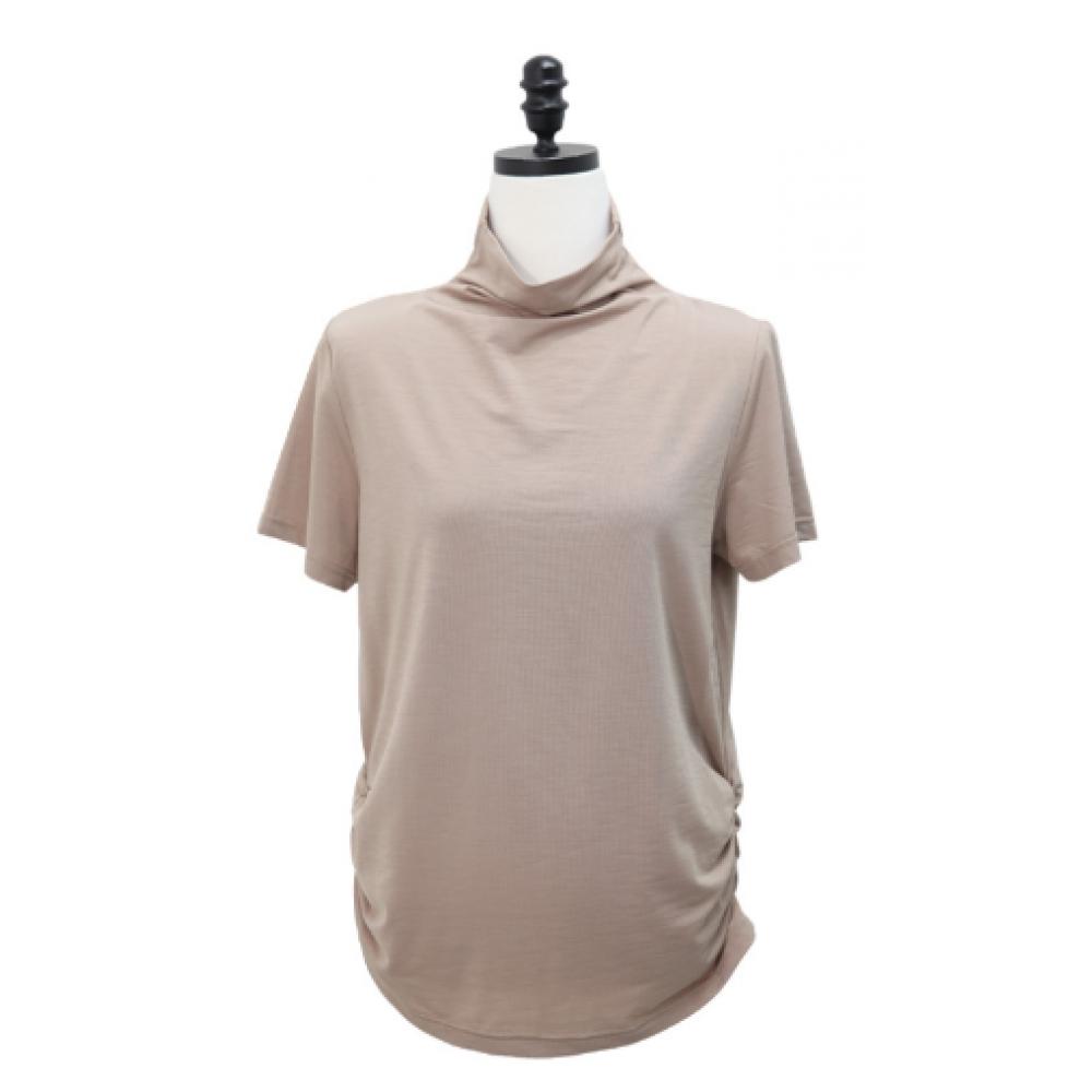 Shiz Madam Cooling Half Polo Shirring Tee T57538