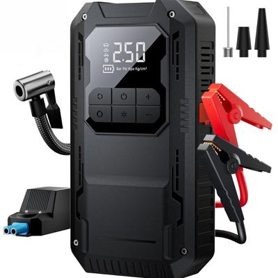 4IN1 Car Jump Starter with Air Compressor Car Auto Battery Booster Device Air Pump Portable Power Bank Tire Inflator
