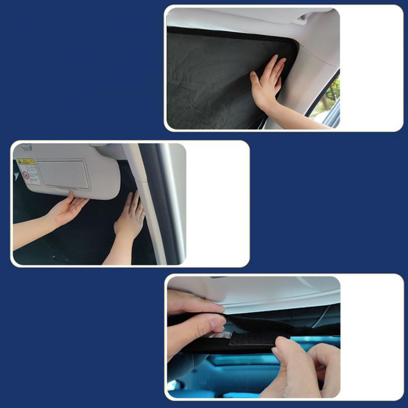 1 Pc  Car Accessories Coated Front Windshield Sunshade And Heat Insulation Cover Car Interior Light Blocking Sunshade