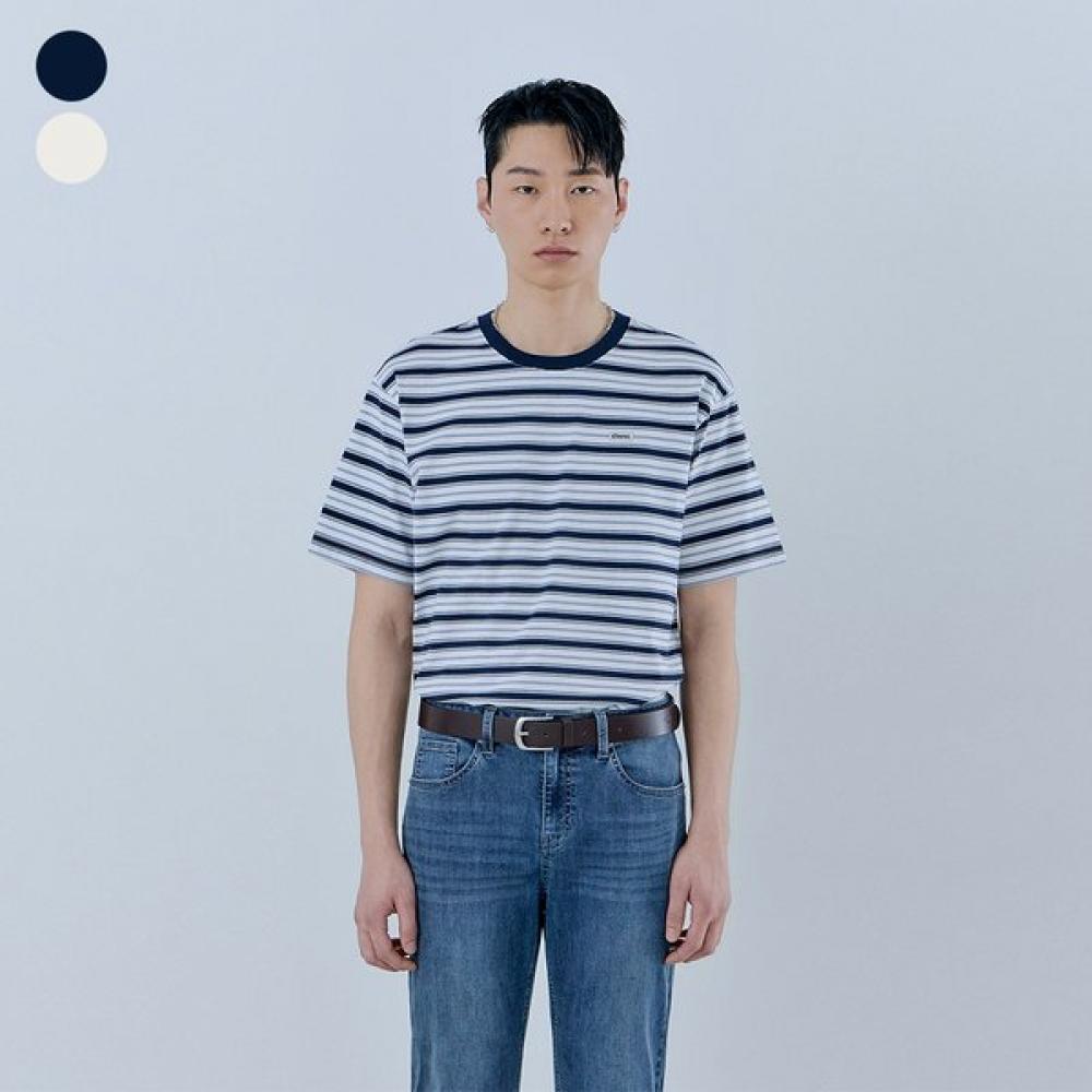 Guess Unisex STripe ShorT Sleeve T shirT Mq2k9430 blue (BLU)/XS(85)