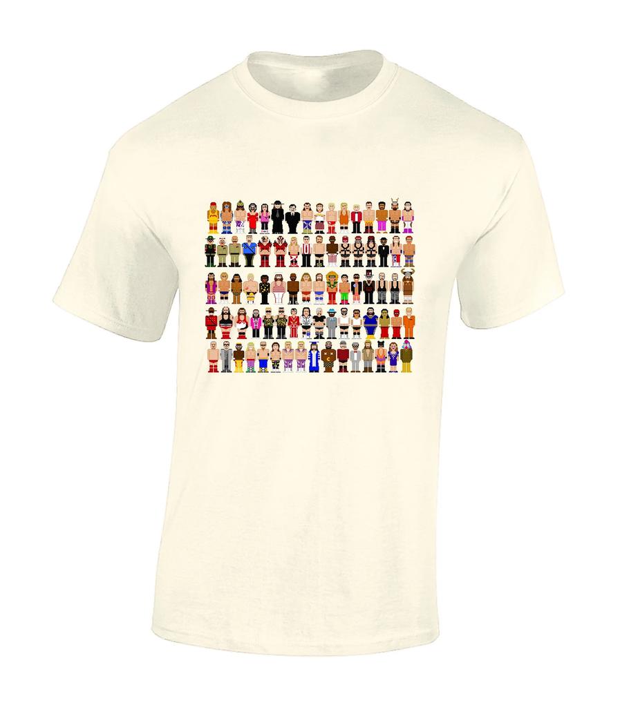 Retro Wrestler Unisexs T Shirt Unisex Funny Joke Novelty Wrestling Characters 80s 90s Retro Classic Fashion Design Top Cool