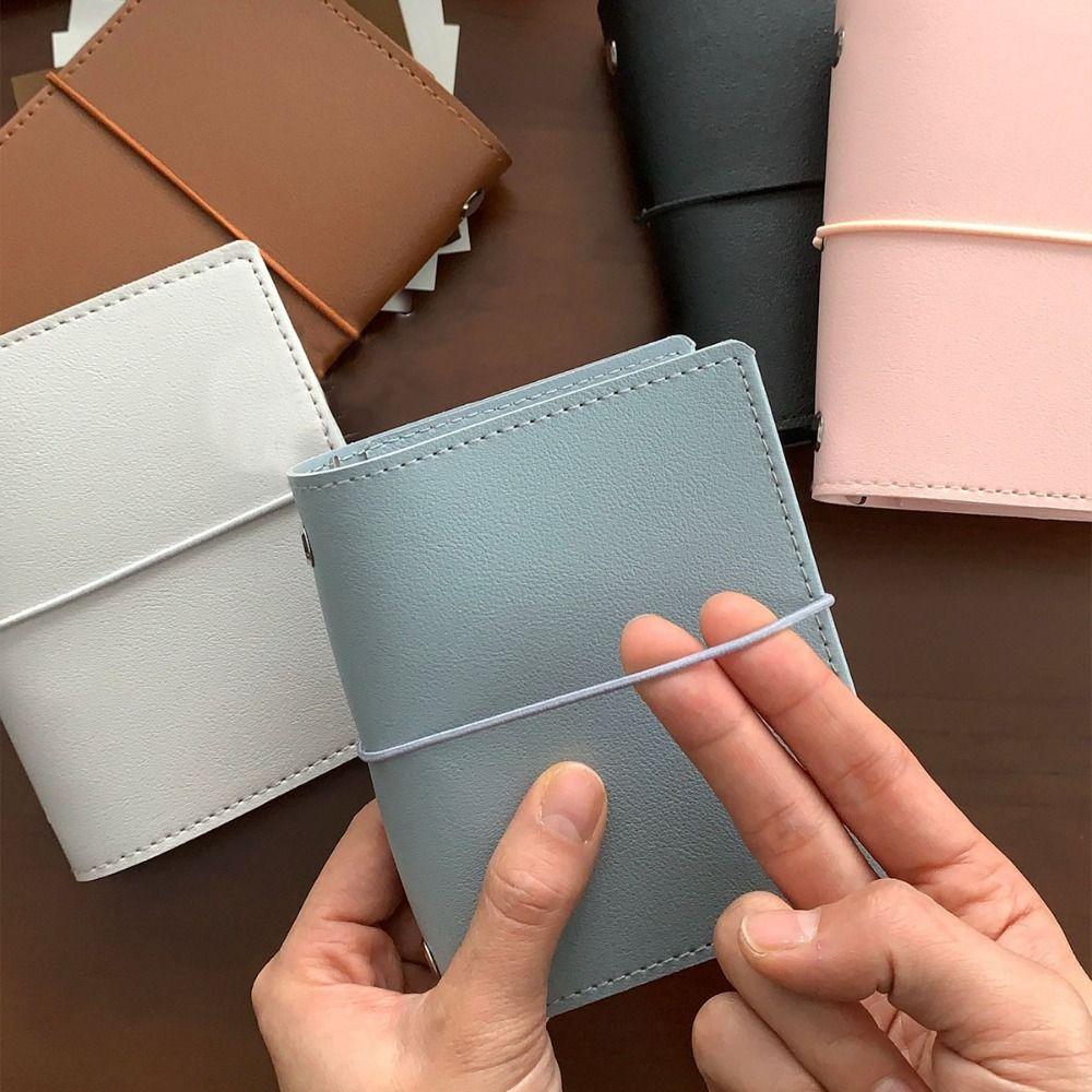 

M5 Loose Leaf Notebook Blank Page DIY Binder Notebook Portable Mini Pocket Notebook School