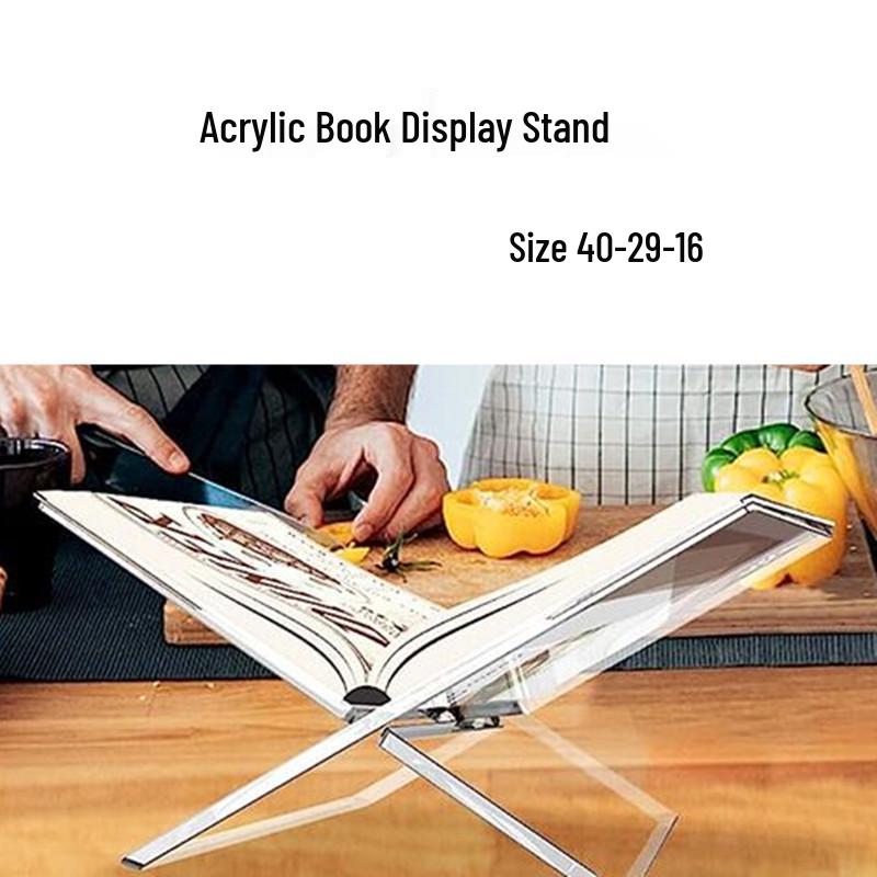 Acrylic Bookends and Stand for Books, Booklets, Records, and Displays
