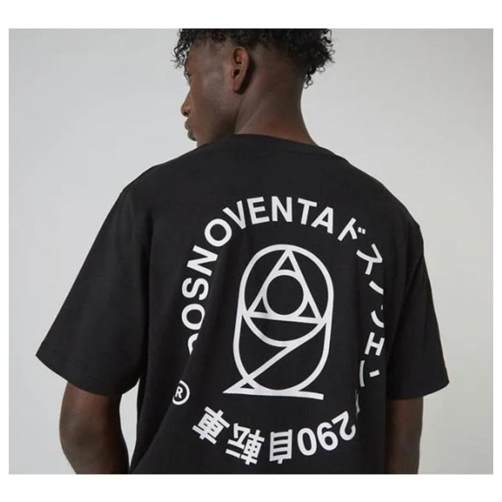 FIXED GEAR Dosnoventa DOS Eye Print Design Men's Summer Pure Cotton Short Sleeve Breathable Fashion Personality Breathable Tee