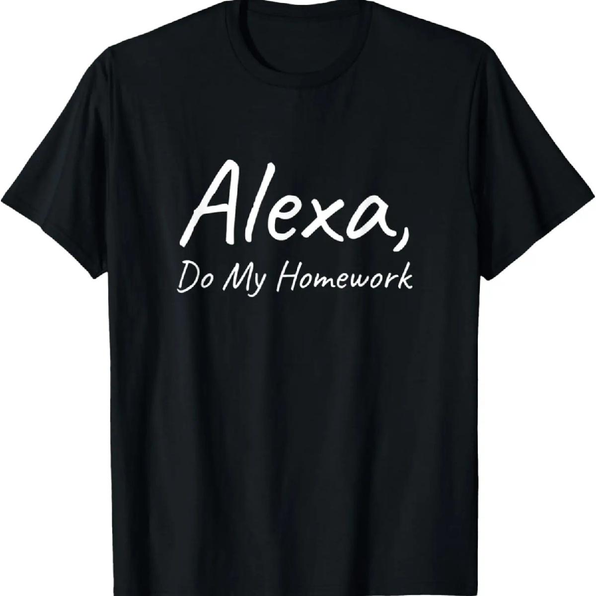 Алекса, сделай мою домашку Смешная шутка Детская молодежная футболка XXXXXL разноцветный