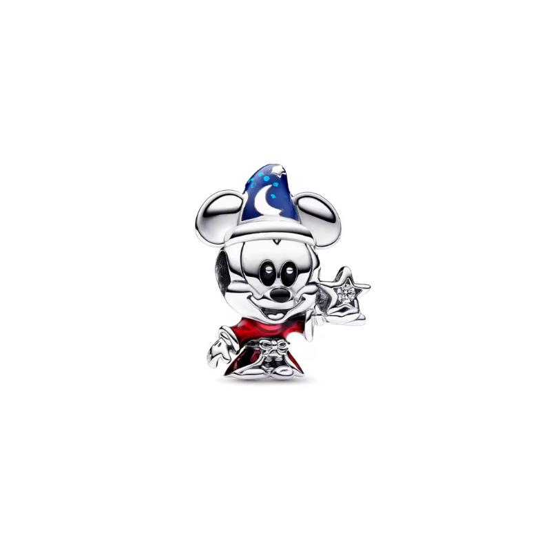 Pandora Disney Series Apprentice Mickey Charm 925 Silver Synthetic Cubic Zirconia Pendant Women s Multicolor 792954C01 серебряный