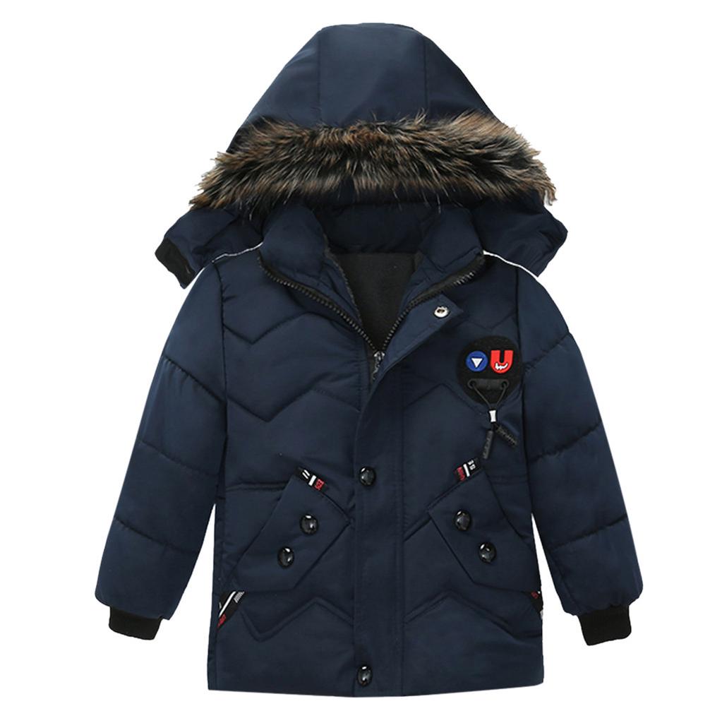 Fashion Coat Children Winter Jacket Coat Boy Jacket Warm Hooded Kids Clothes