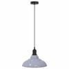 VidaXL Lampe suspendue réglable hauteur E27 gris brillant Ø 31cm métal, éclairage suspendu, éclairage suspendu de cuisine, 4103438