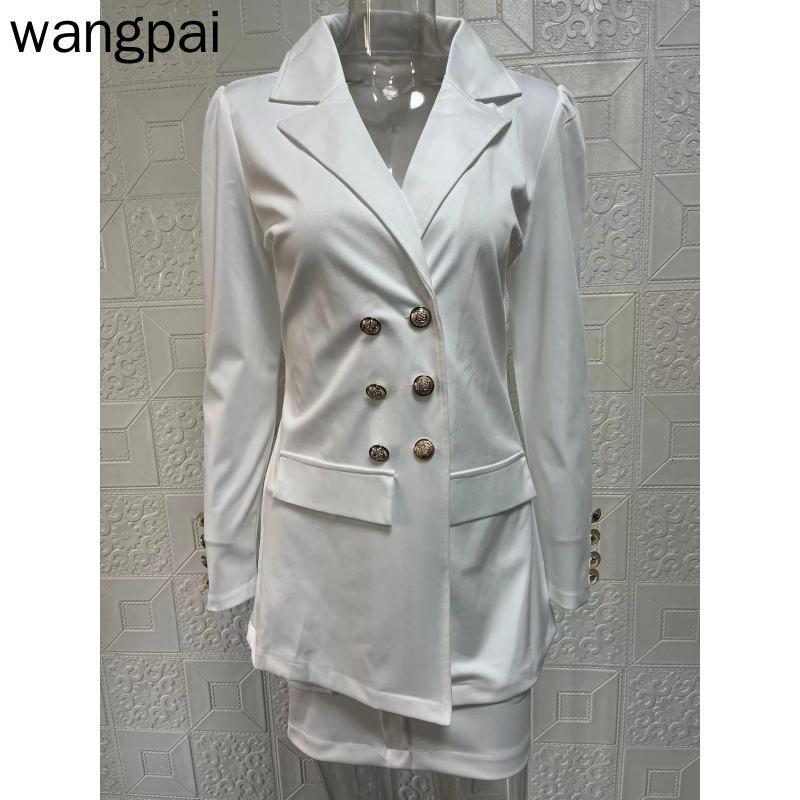 Zweiteiliges Set für Damen, Herbst und Winter, lässig, langärmelig, Anzugjacke, bedruckter Rock