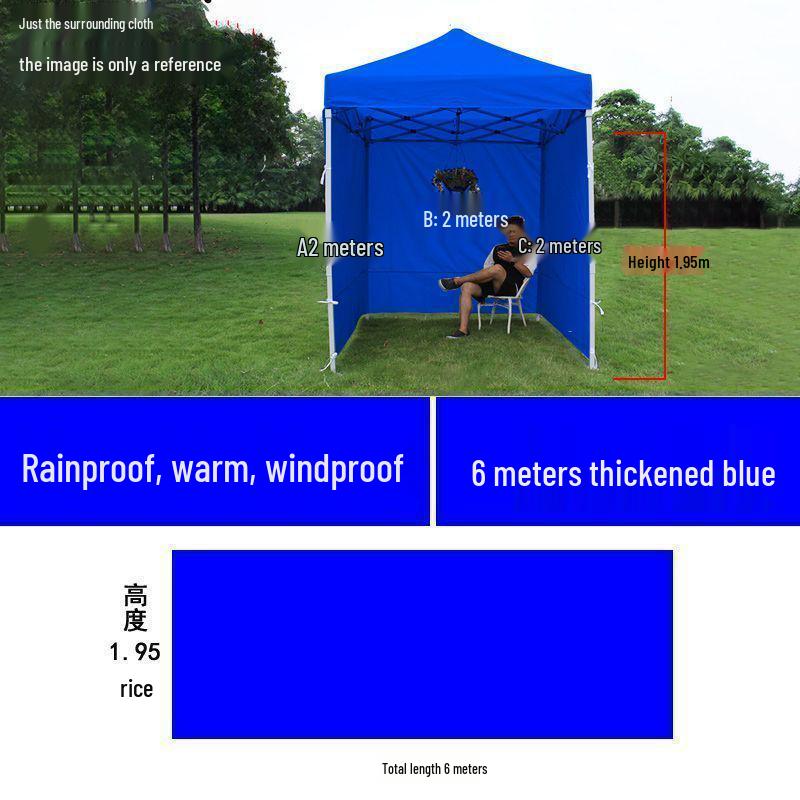 Verbesserte winddichte Falt-Markisenzelt für den Außenbereich mit transparenten Seiten