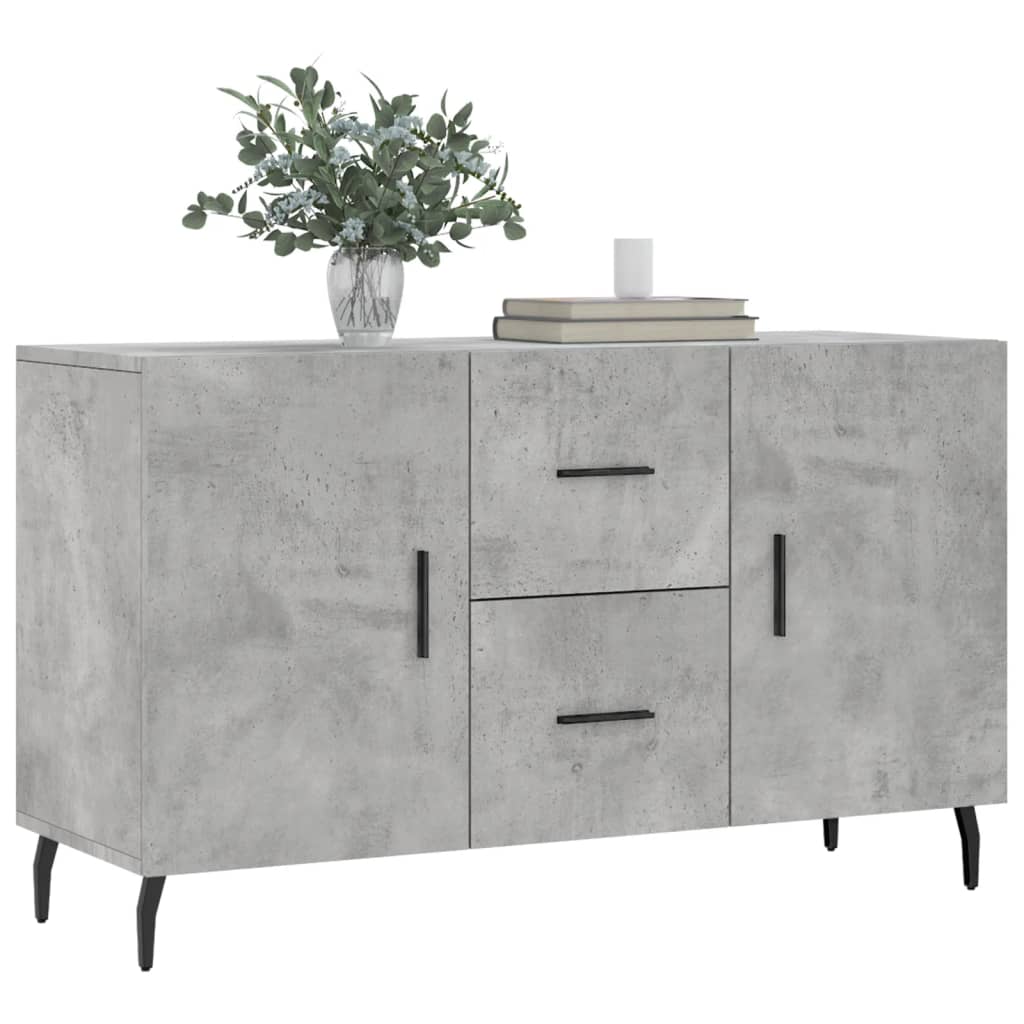 Vidaxl Komoda, Szarość Betonu, 100X36X60 Cm, Materiał Drewnopochodny