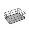 Minimalist Iron Art Desktop Organizer - Snack & Cosmetic Storage Basket