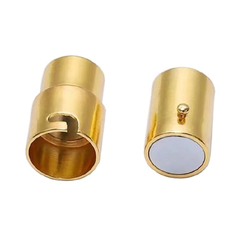 10 Pack Copper Magnetic Clasps Cord End Caps Leathers Rope End Caps for Jewelry