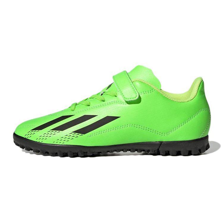 Adidas X Speedportal.4 H&L TF Durable Low-Top Kids Football Shoes Fluorescent Green Kids Football Shoes GW8501