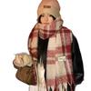 Plaid Couple Scarf Women's Winter New Korean Atmosphere Versatile Scarf Autumn and Winter Warm Women's Shawl