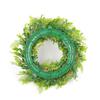 Easter Eggs Wreath, Artificial Flower Easter Wreaths for Front Door Colorful Flower Wreath with Easter Eggs Multicolor Less