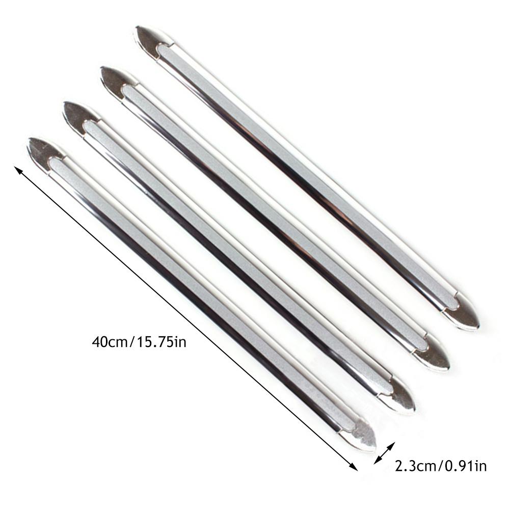 4 Stück Auto SUV Kante Antikollisionsleiste Stoßstangenschutz Schutzleiste Anti-Scheuer Kratz Stoßstange Crash Styling Universal