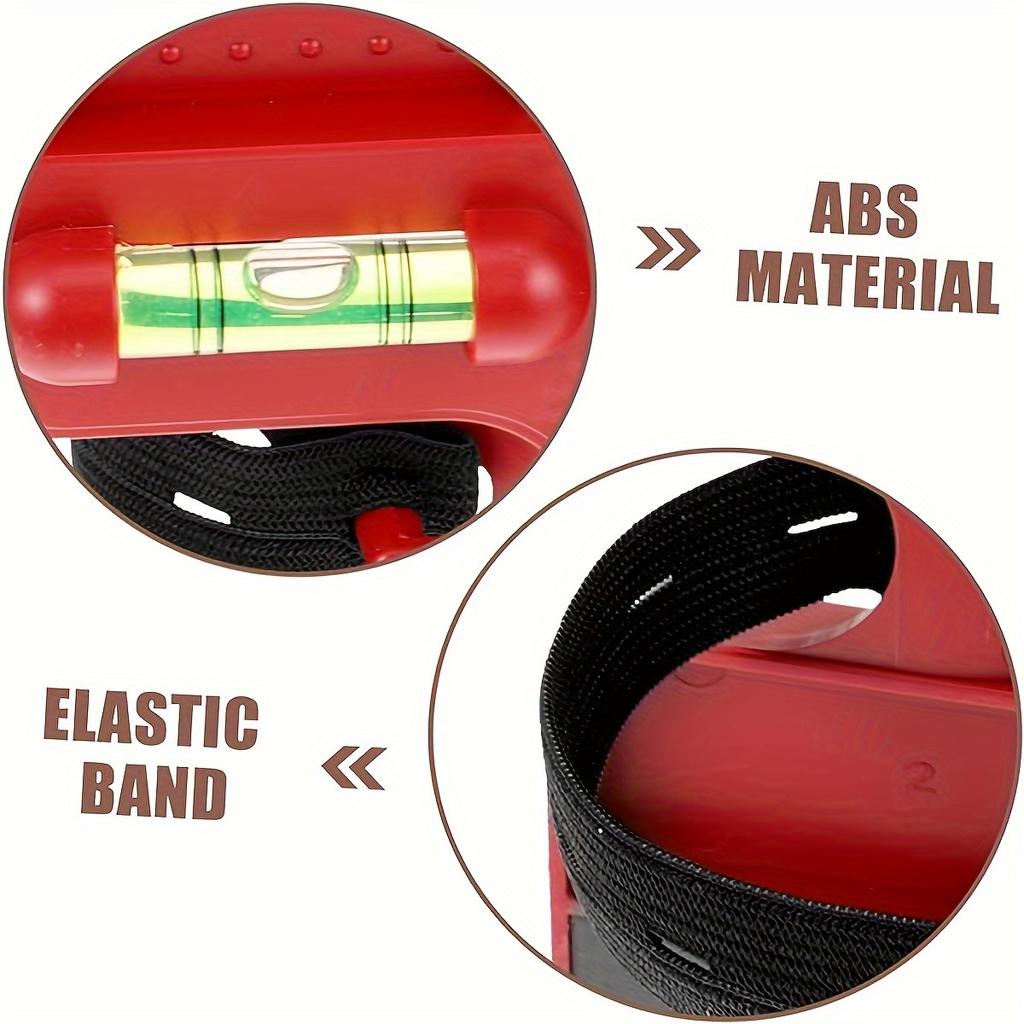 1pc Magnetic Post Level, Folding Magnetic Post Level with Elastic Loop for Hands-free Work