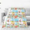 Custom Cute Dudu Blankets Warm Flannel Throw Blanket For Bedding Couch Quilt