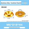 Colored Aluminum Alloy Countersunk Fish Eye Washers - M6/M8/M10