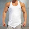 Men's Deep Cut Fitness Tank Top - Solid Color Summer Training Base Layer