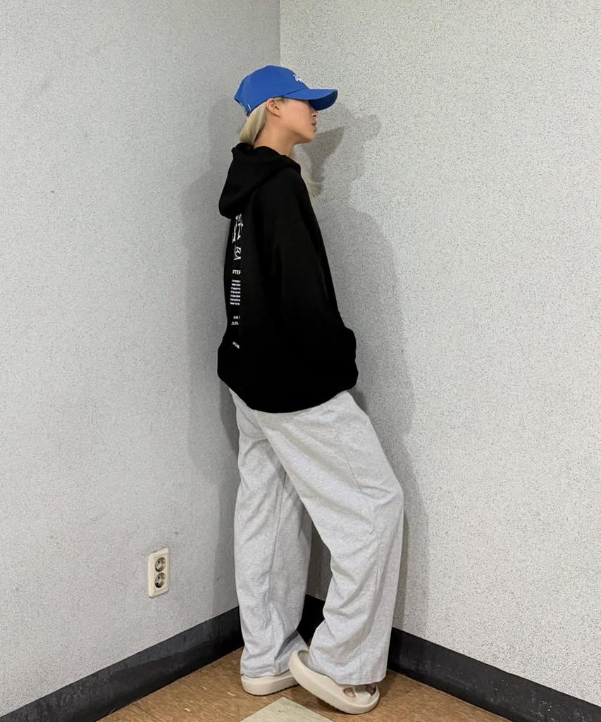 Leijibi [Summer 2-Pack] One-Pleat Wide Fit Fresh Sweatpants M Melange Grey