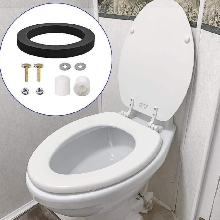 RVs Toilet Maintenance Seal Kit, Silicone Toilet Seal Set with Mounting Parts for 300 310 320 Replace 385311652