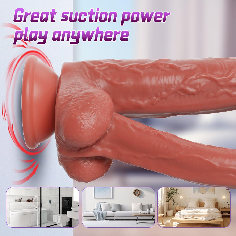 Double-Ended Realistic Silicone Dildo - Soft Dual Adult Toy for Women, Flexible Sex Toy for Enhanced Intimacy