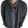 Men'S Solid Color Crew Neck Knit Sweater, Loose For Men In Spring And Autumn, Layered Sweater Cardigan