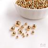 Vergoldete & Silberne Abstandshalterperlen für DIY Schmuck - 18K & Weißgold Optionen