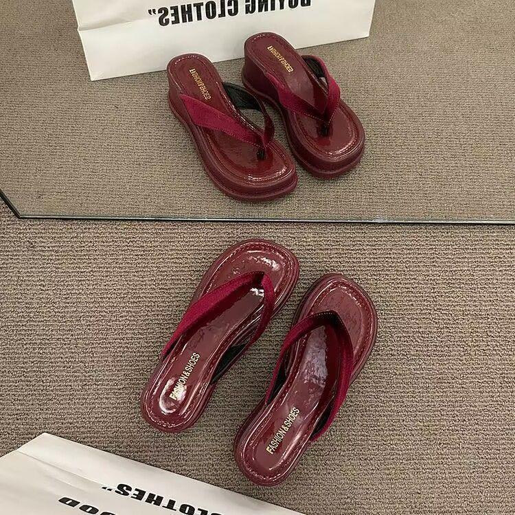 Fashion Platform Sandals With Anti Slip Rubber Sole For Adult Daily Wear