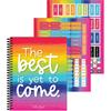 Schoolgirl Style Light Bulb Moments Planner, 8" X 11" Undated Daily Planner, Weekly Planner, and Monthly Planner With Record Organizer and Planner