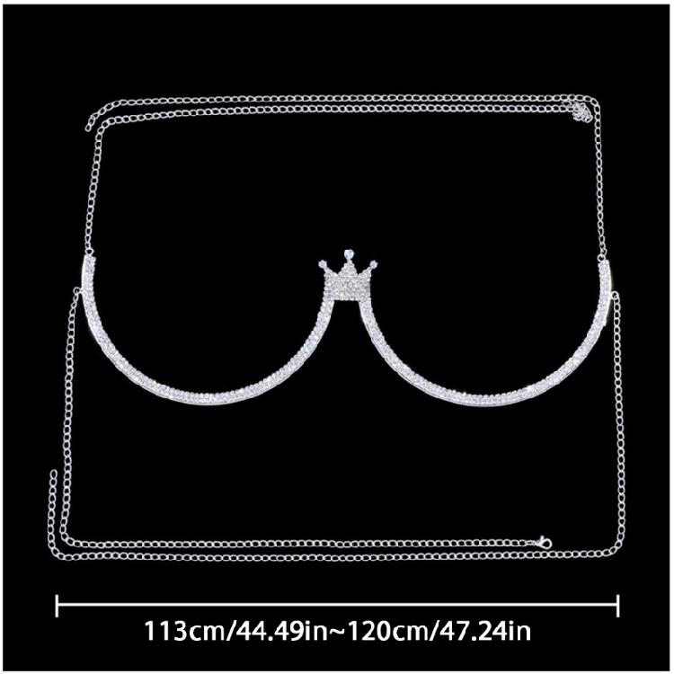 Chest Bracket Bra Chain Body Jewelry Bikini Crystal Body Chain Rhinestone Bra