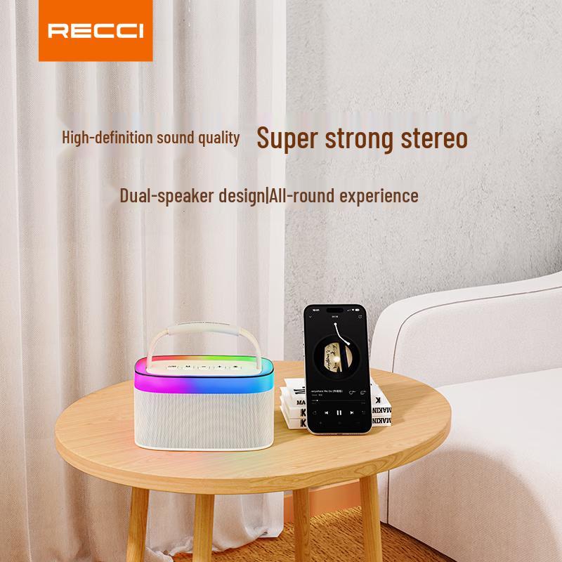 Recci RSK-W40 Portable Bluetooth Stereo Speaker with Dynamic LED Lights