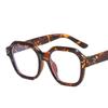Oversized Polygon Eyeglasses Frames Classic Transparent Computer Eyewear Retro Korea Fashion Spectacles for Women Men