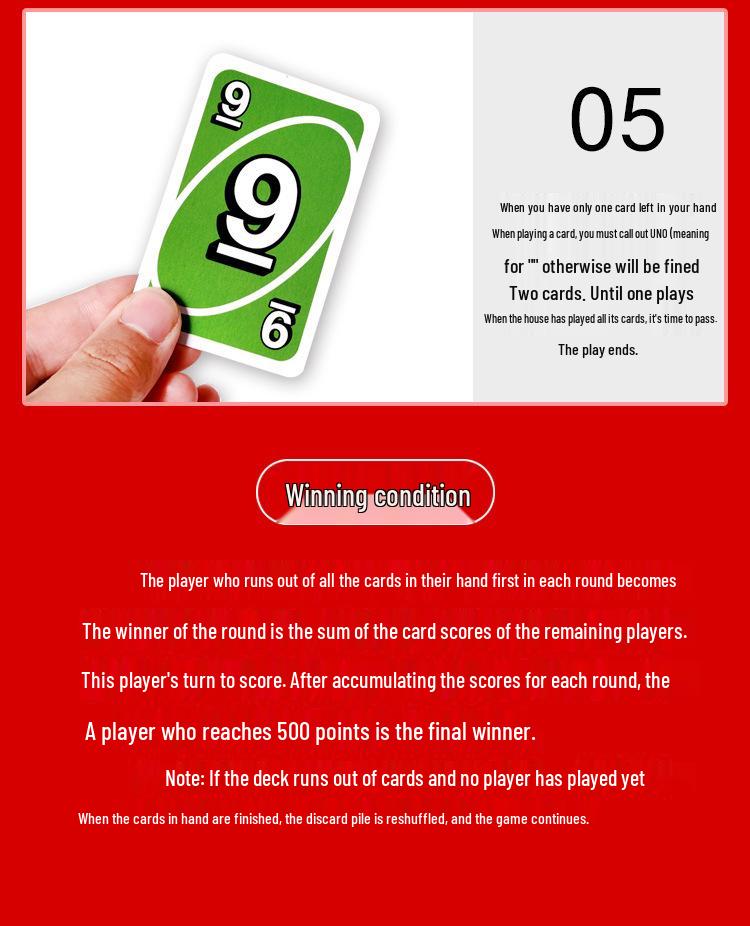 Genuine Mattel UNO Classic Card Game for Multiple Players - Casual Party Poker Table Game