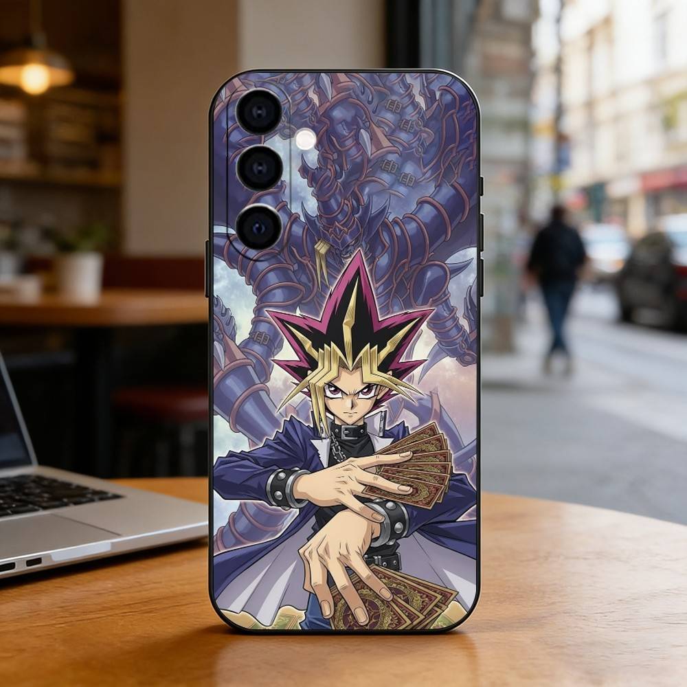 Yugioh Yami Yugi Phone Case For Samsung Galaxy A73,A72,A71,A70,A53,A52,A51,Soft Silicone Black Cover