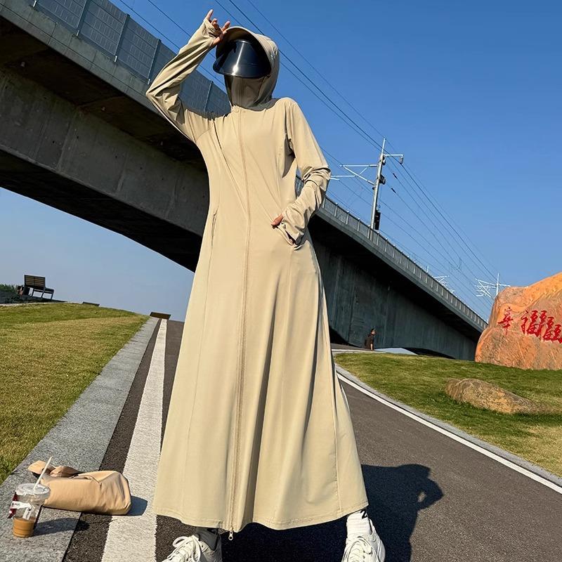 Sunscreen clothes women's long full body summer new anti-ultraviolet sunscreen clothes dress waist long skirt thin coat cardigan