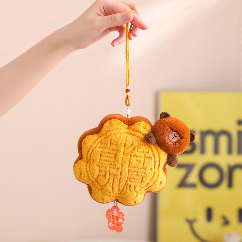 Creative Mooncake Plush Doll Pillow - Small Pendant for Mid-Autumn Festival & Corporate Gifts