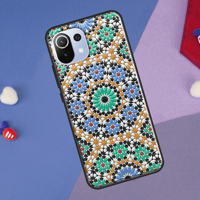 Moroccan Tile Cover For Xiaomi 14 13 Ultra 11T 12T 13T 14T Pro POCO X7 Pro X3 X5 F3 F5 F6 M6 X6 Pro Case