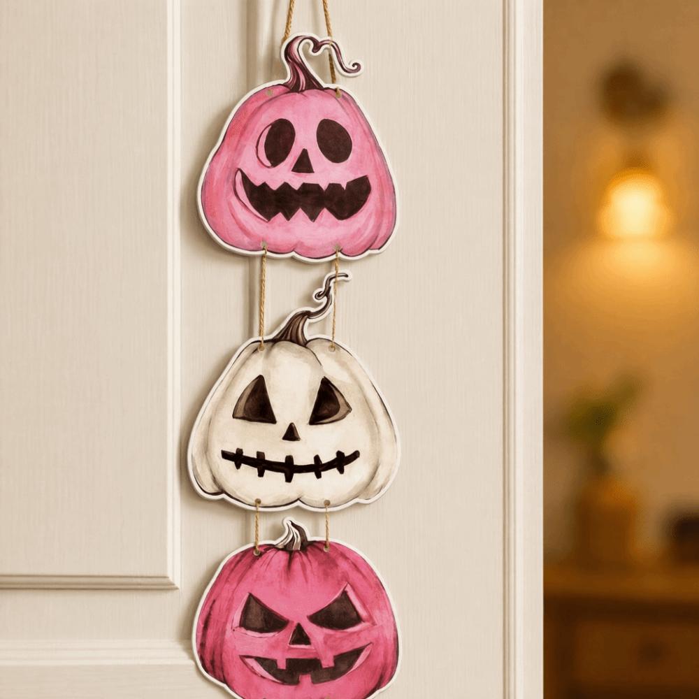 Cute Halloween Door Hanging Spooky Wall Pendant Fahsion Pumpkin Ghost Ornament Home Decor