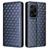 For Honor 200 Lite Case Leather Rhombus Pattern Magnetic Auto-Absorbed Phone Cover